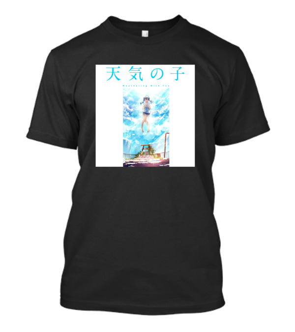 Tenki No Ko Weathering With You Floating Sky Scene T-Shirt