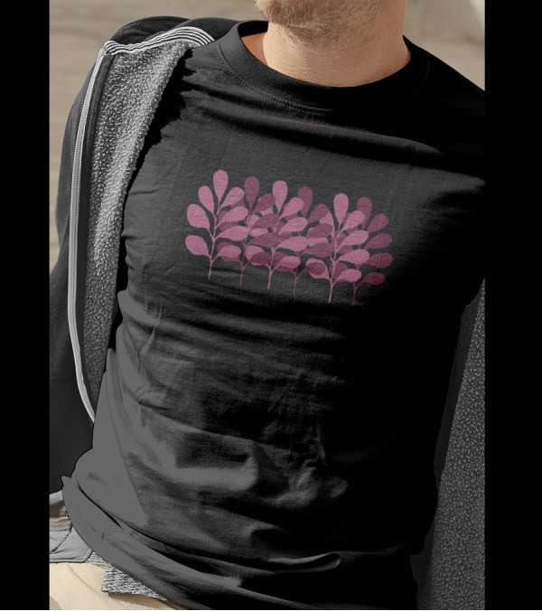 Every Leaf Has Its Own Story Pink Leaf T-Shirt