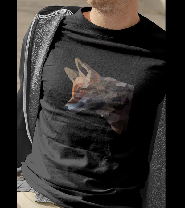 Fox Low Poly Vector Geometric T-Shirt