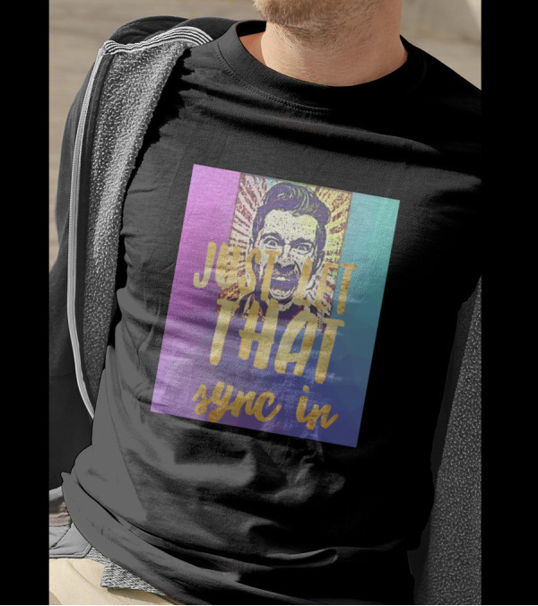 Just Let That Sync In Retro Comic Style Pop T-Shirt