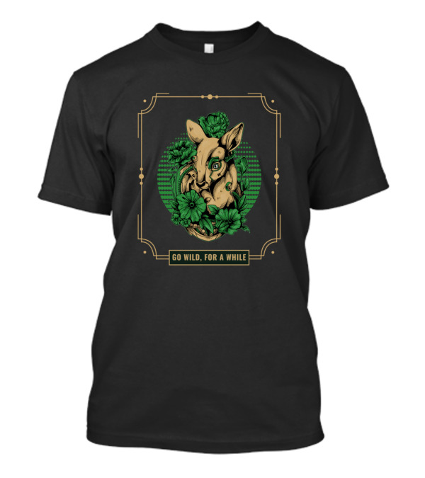 Go Wild For A While Floral Animal T-Shirt
