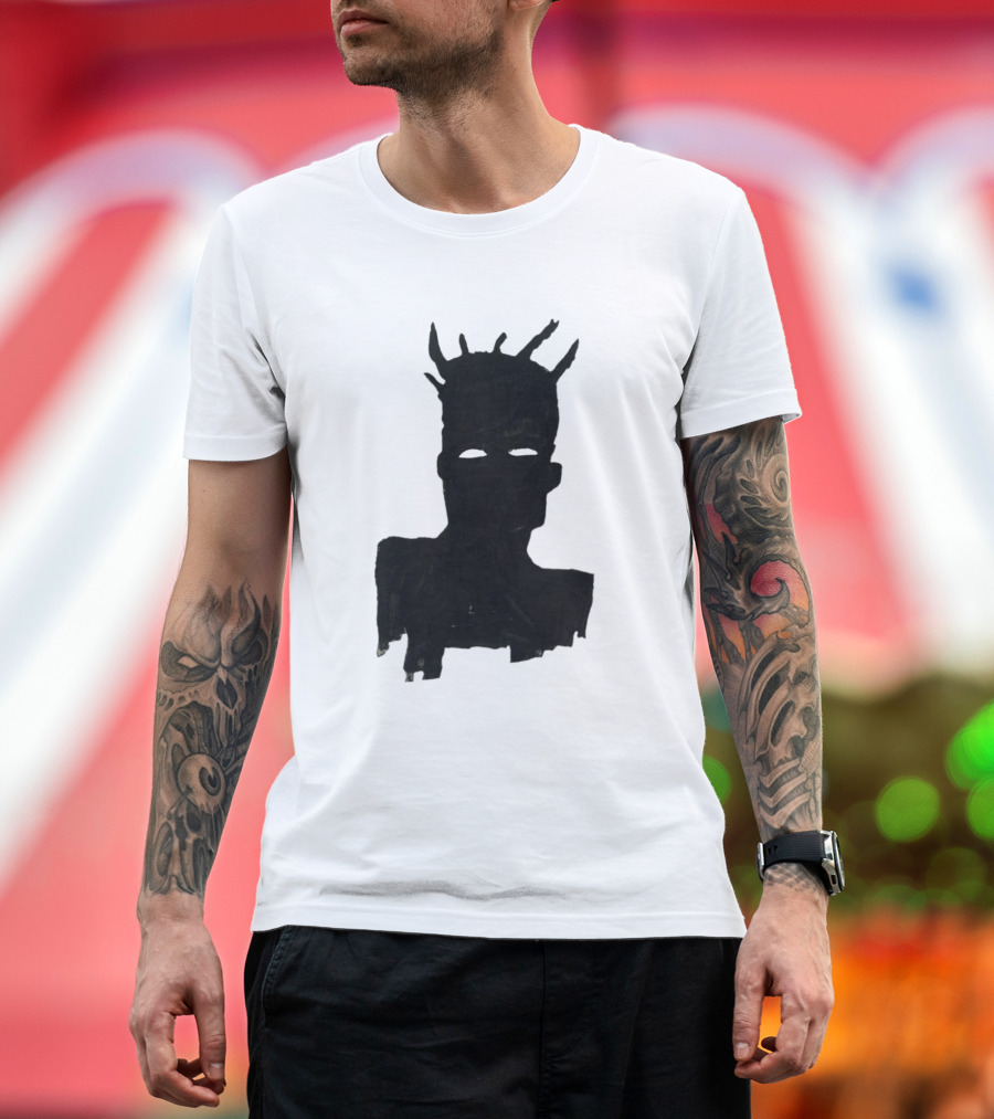 Basquiat Style Crowned T-Shirt