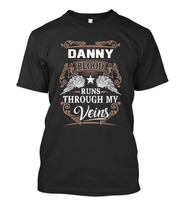 Danny Blood Runs Through My Veins Wings Star T-Shirt