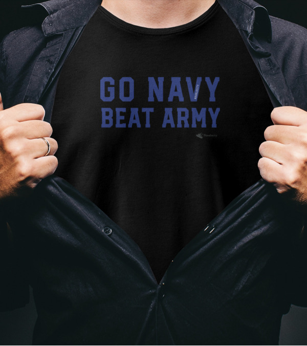 Go Navy Beat Army By Navalocity T-Shirt