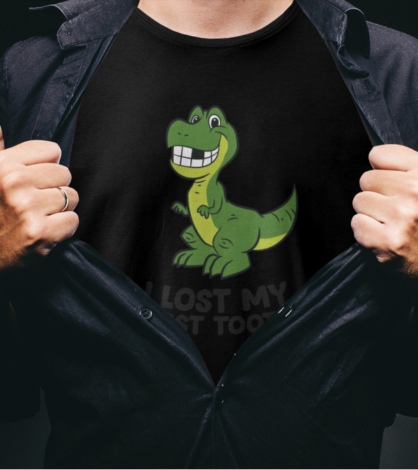 I Lost My First Tooth Kids Dinosaur T-Shirt