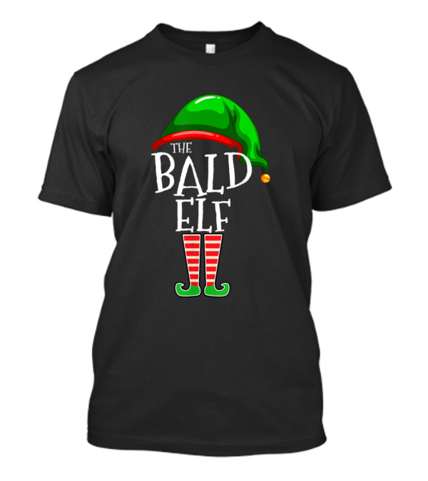 The Bald Elf Green Hat Red Striped Legs Family Matching Group T-Shirt