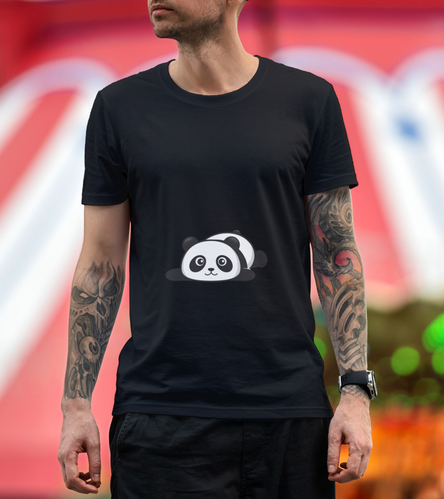 I Wish Everything Was As Easy As Getting Fat Cute Panda T-Shirt
