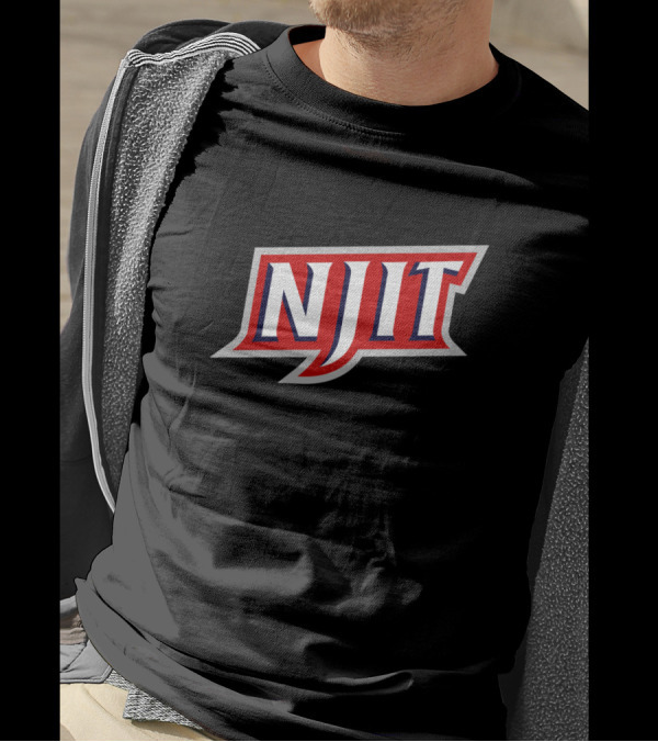 NJIT Highlanders Wordmark Logo CC0000 FFFFFF 071D49 T-Shirt