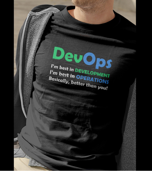 DevOps Best In Development And Operations Basically Better Than You T-Shirt