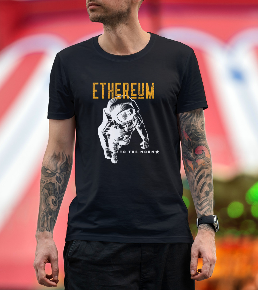 Ethereum Astronaut To The Moon T-Shirt