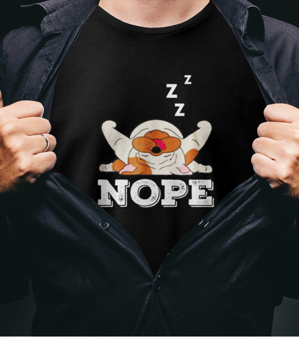 Nope Lazy Sleeping English Bulldog Dog Puppy Lover T-Shirt