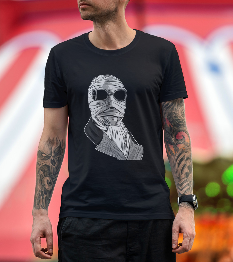 The Invisible Man Classic Bandaged Suit and Sunglasses T-Shirt