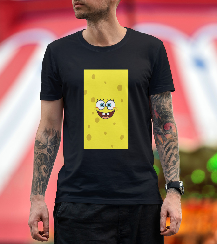 SpongeBob SquarePants Smiling Face Yellow T-Shirt