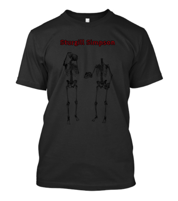 Sturgill Simpson Skeleton Duo Skulls Army T-Shirt