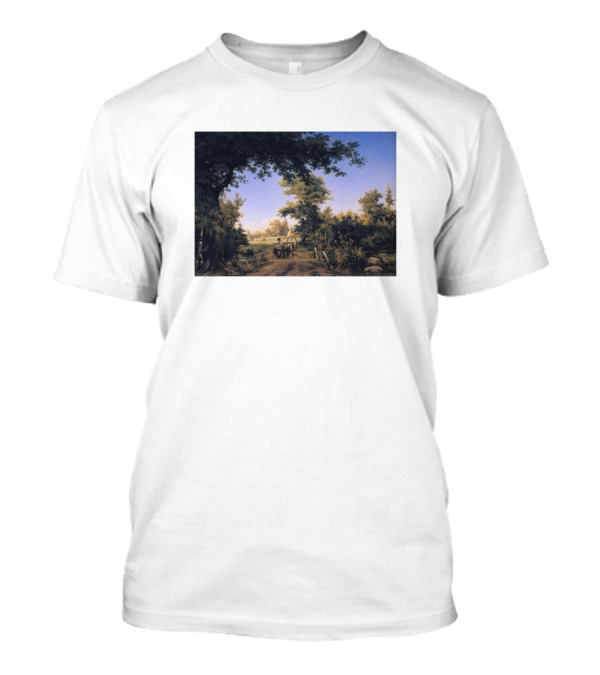 Outskirts Of St Petersburg By Ivan Shishkin Painting T-Shirt