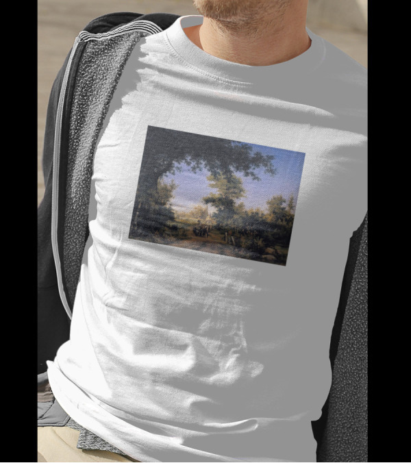 Outskirts Of St Petersburg By Ivan Shishkin Painting T-Shirt