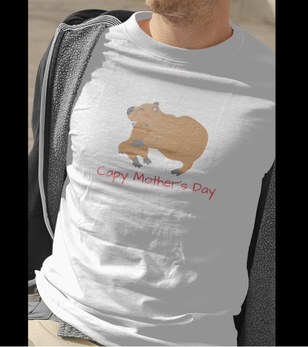 Capy Mother's Day Hugging Capybara T-Shirt