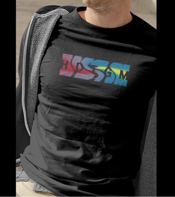 HDGTGM How Did This Get Made Colorful Abstract Letters T-Shirt