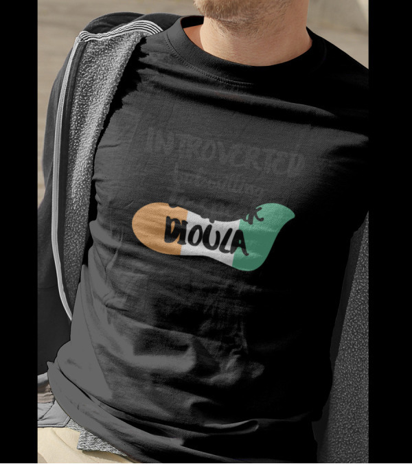 Introverted But Willing To Speak Dioula Ivory Coast Flag T-Shirt