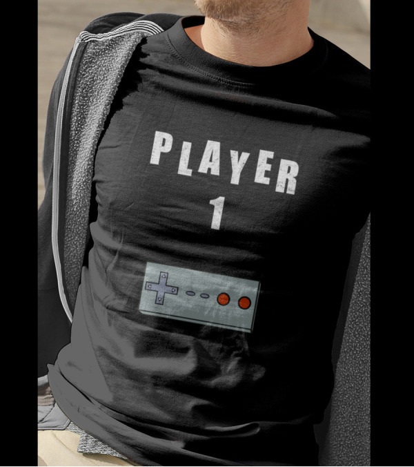 Player 1 Retro Gaming Control Classic Gamepad T-Shirt
