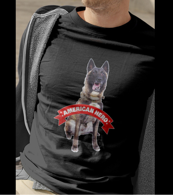American Hero Dog Conan Military Support K9 T-Shirt