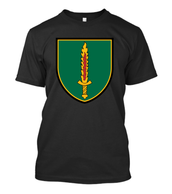 Insignia Of The Lithuanian Special Operations Forces Flame Sword Emblem T-Shirt