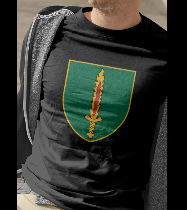 Insignia Of The Lithuanian Special Operations Forces Flame Sword Emblem T-Shirt