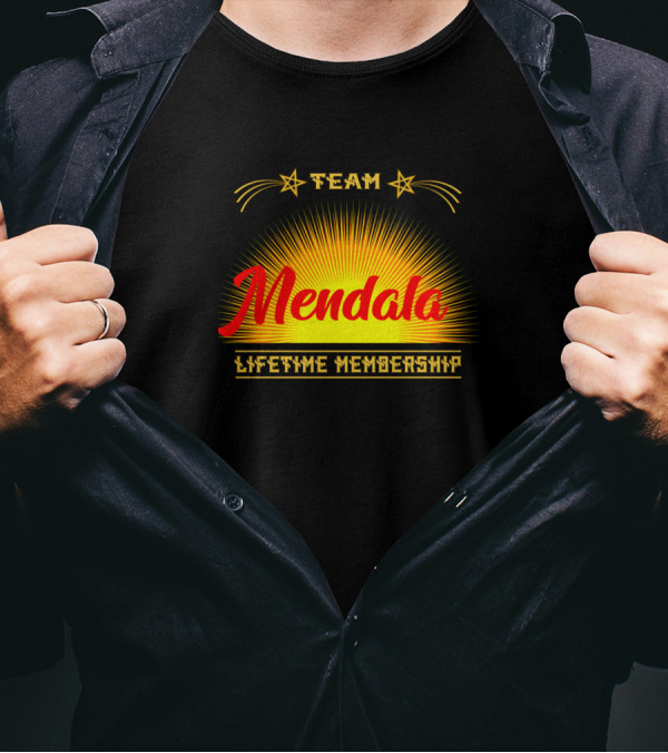 Team Mendala Lifetime Membership Starburst Emblem T-Shirt