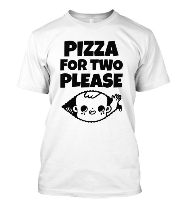 Pizza For Two Please Cute Cartoon Character T-Shirt