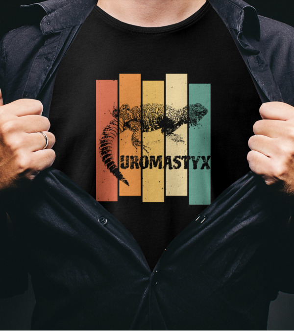 Uromastyx Reptile Spiny Tailed Lizard Vintage Colors T-Shirt