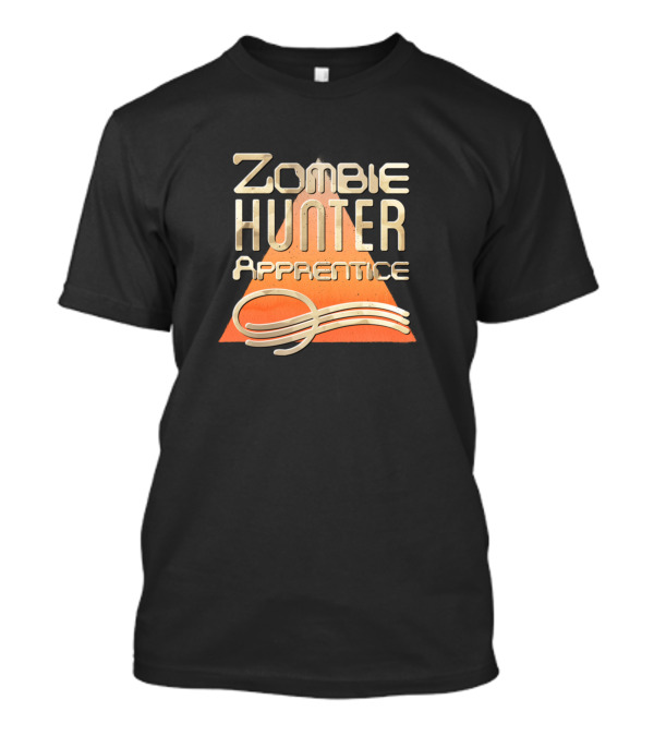 Zombie Hunter Apprentice Vintage Sunset Badge T-Shirt