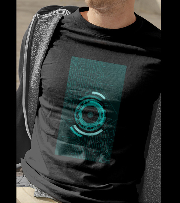 Circuit Board High Tech Artificial Intelligence Futuristic Digital Interface T-Shirt
