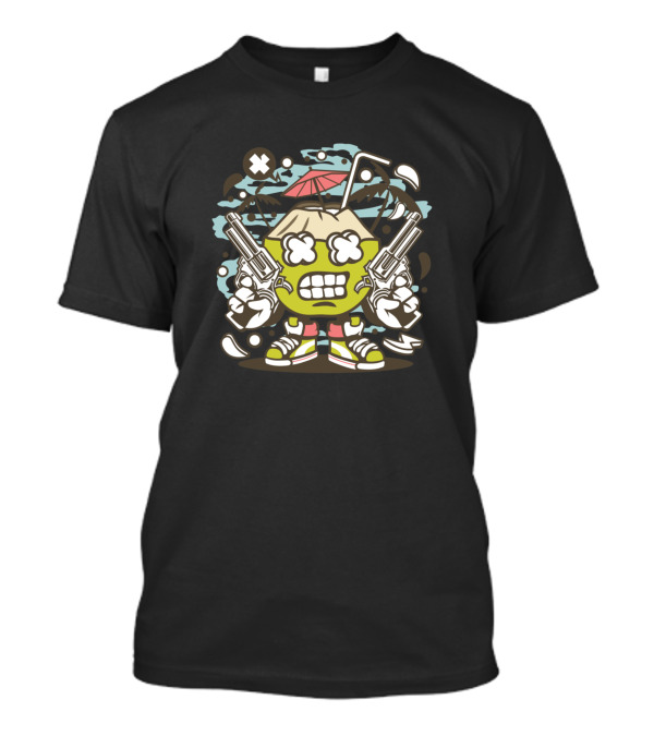 Coconut Killer Guns Animated Characters Comics T-Shirt