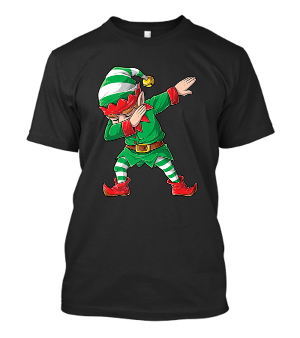 Dabbing Elf Squad Christmas Dabbing Elf T-Shirt