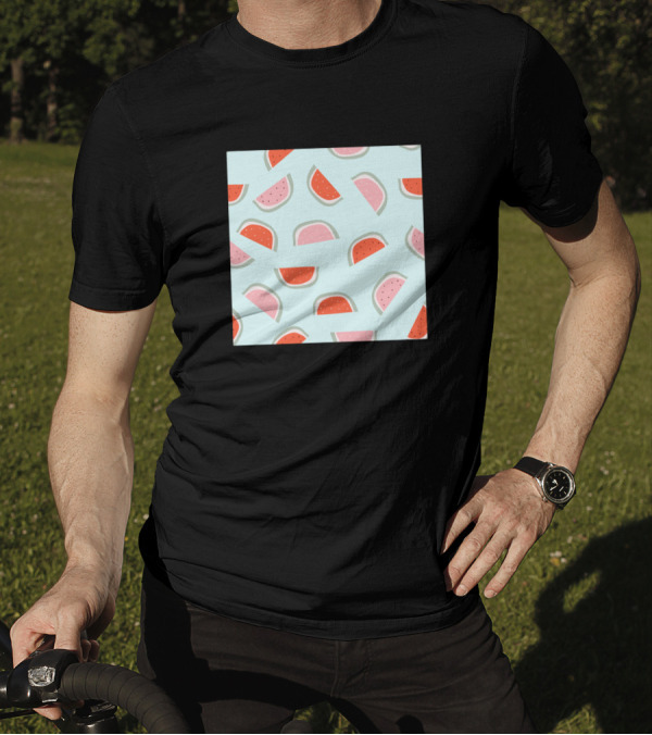 Red And Pink Watermelon Slices T-Shirt