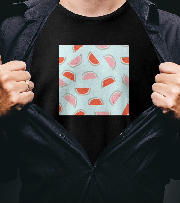 Red And Pink Watermelon Slices T-Shirt