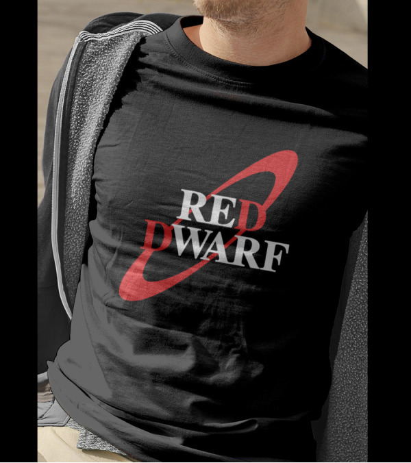 Red Dwarf Logo With Red Elliptical Orbit T-Shirt