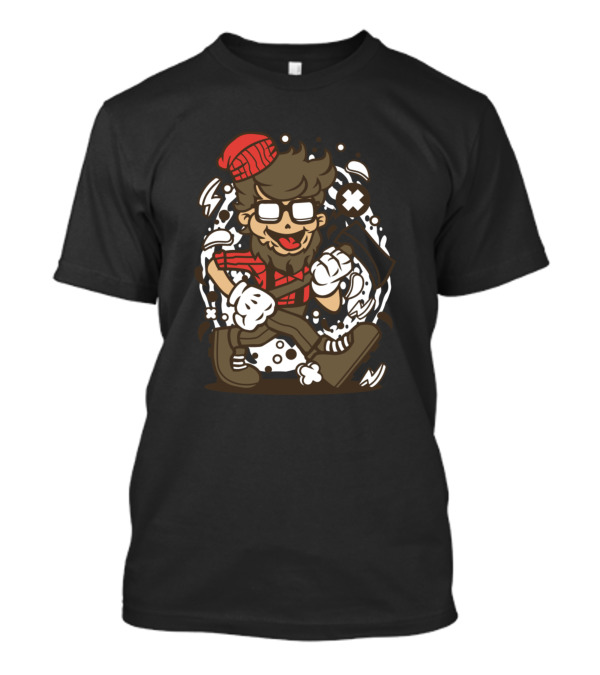 Lumberjack Hipster Style For Animated Characters Comics T-Shirt