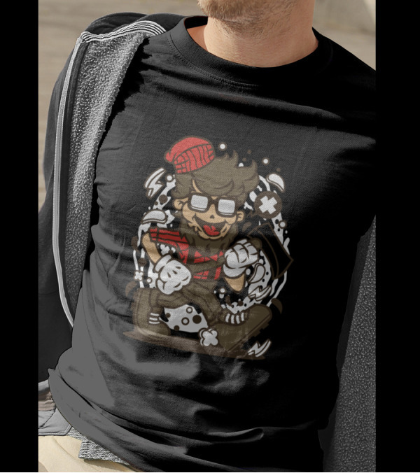Lumberjack Hipster Style For Animated Characters Comics T-Shirt