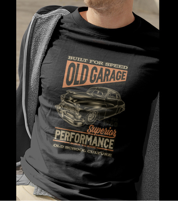 Built For Speed Old Garage Superior Performance Est. 1950 Old School Culture T-Shirt