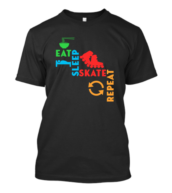 Eat Sleep Skate Repeat Inline Skating Rollerblading T-Shirt