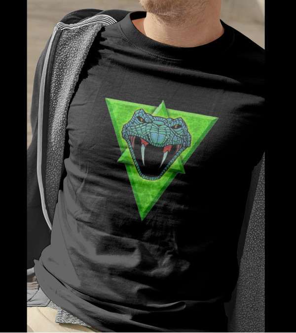 Battletech Clan Steel Viper Green Triangle Emblem T-Shirt