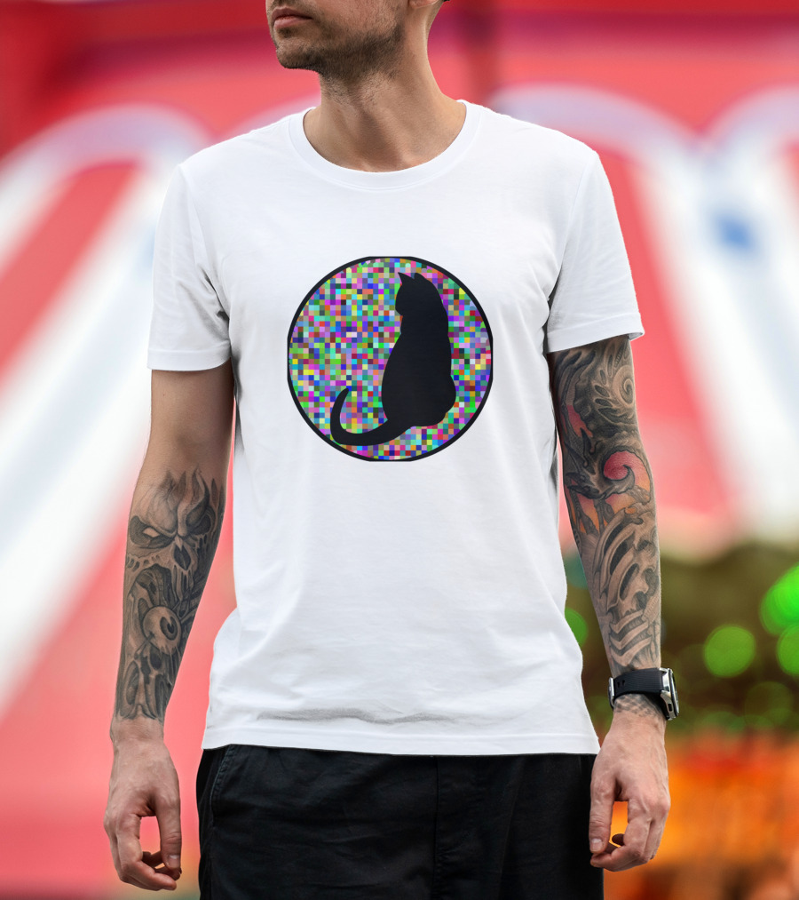 Kitty Pixel Mosaic T-Shirt