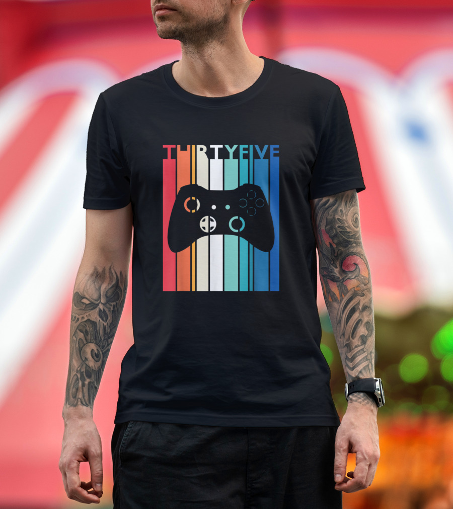 THIRTY FIVE Video Game Controller Birthday T-Shirt