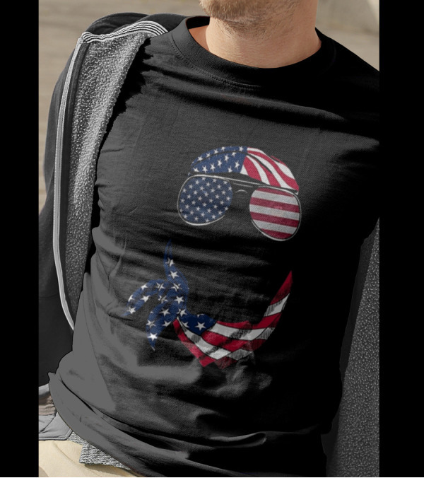 American Vibes Labrador Bandana Sunglasses T-Shirt