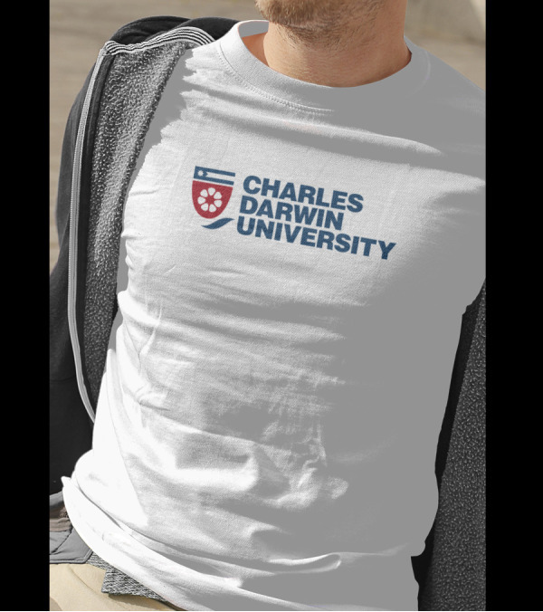 Charles Darwin University Logo With Shield And Flower Emblem T-Shirt