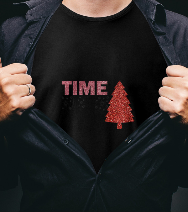 It's The Most Wonderful Time Of The Year Christmas Tree Sparkle T-Shirt