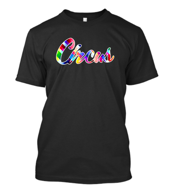 Circus Colorful Pixel Text T-Shirt