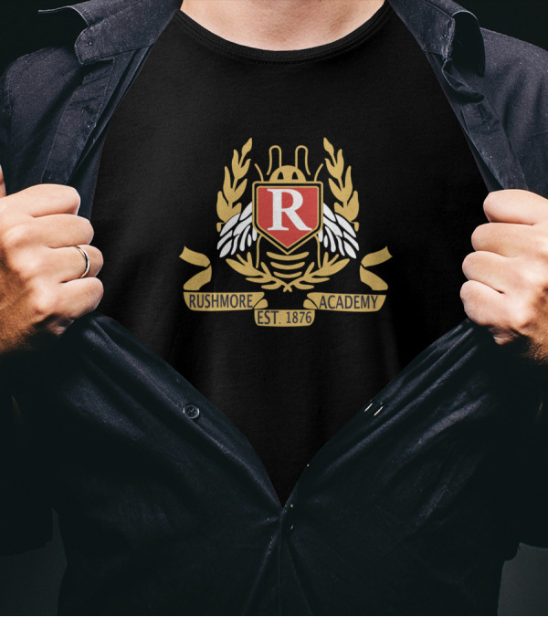 Rushmore Academy Est. 1876 Max Fischer Blazer Crest R T-Shirt