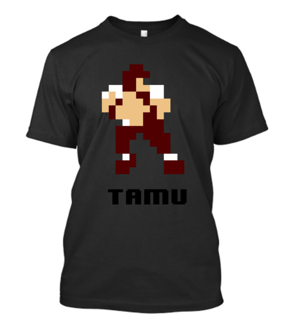 TAMU Tecmo Bowl Pixel Art Player T-Shirt